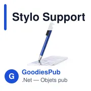 Stylo à bille multifonction personnalisable avec support mobile - Finexavec logo - Miniature 8