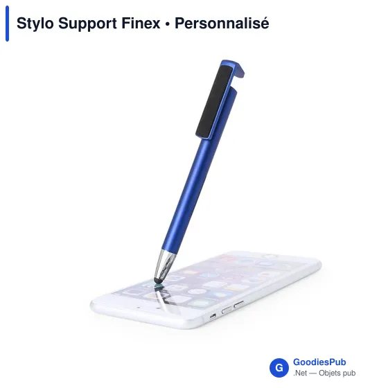 Stylo à bille multifonction personnalisable avec support mobile - Finexavec logo - Image 8