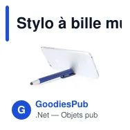 Stylo à bille multifonction personnalisable avec support mobile - Finexavec logo - Miniature 9