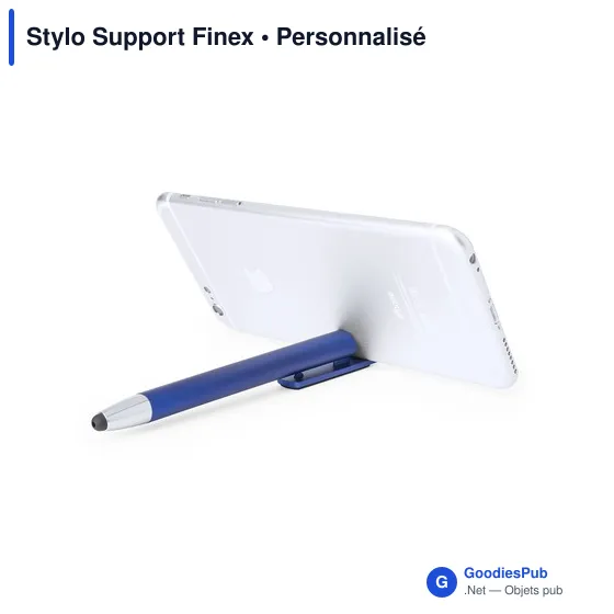 Stylo à bille multifonction personnalisable avec support mobile - Finexavec logo - Image 9