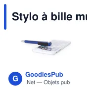 Stylo à bille multifonction personnalisable avec support mobile - Finexavec logo - Miniature 10