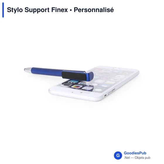 Stylo à bille multifonction personnalisable avec support mobile - Finexavec logo - Image 10