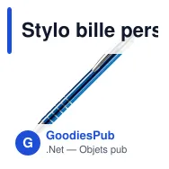 Stylo bille personnalisable en métal à 5 anneaux avec logo - Talagante - Miniature 2