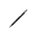 Variante Noir - Stylo bille personnalisable en métal à 5 anneaux avec logo - Talagante