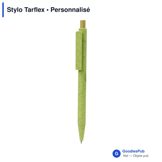 Stylo bille personnalisable en bambou avec logo - Stylo Tarflex - Image 11