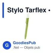 Stylo bille personnalisable en bambou avec logo - Stylo Tarflex - Miniature 3