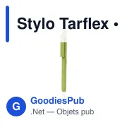Stylo bille personnalisable en bambou avec logo - Stylo Tarflex - Miniature 5