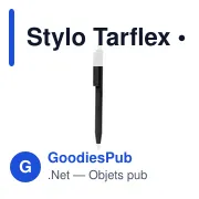 Stylo bille personnalisable en bambou avec logo - Stylo Tarflex - Miniature 7