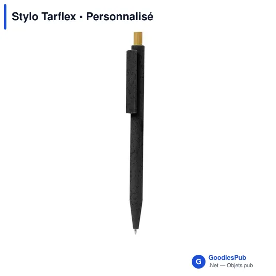 Stylo bille personnalisable en bambou avec logo - Stylo Tarflex - Image 7