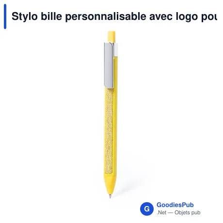 Stylo bille personnalisable avec logo pour entreprises