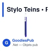 Stylo bille personnalisable avec logo pour entreprises - Miniature 2