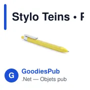 Stylo bille personnalisable avec logo pour entreprises - Miniature 3