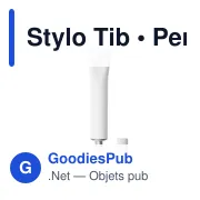 Stylo bille personnalisable avec logo pour entreprises - Miniature 1