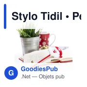 Stylo à bille personnalisable Tidil avec logo - Design original de Noël - Miniature 6