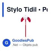 Stylo à bille personnalisable Tidil avec logo - Design original de Noël - Miniature 8