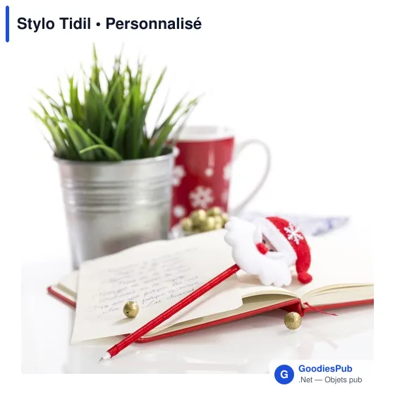 Stylo à bille personnalisable Tidil avec logo - Design original de Noël - Image 9