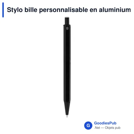 Stylo bille personnalisable en aluminium recyclé avec logo - Stylo Tinful