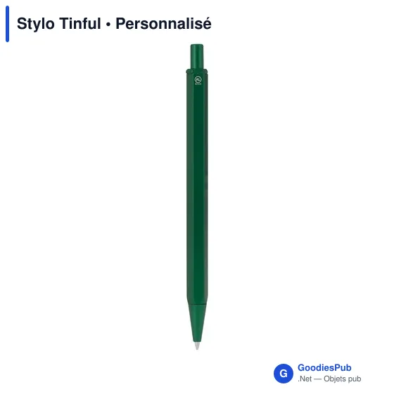 Stylo bille personnalisable en aluminium recyclé avec logo - Stylo Tinful - Image 4