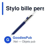 Stylo bille personnalisable en métal avec logo - Topper - Miniature 3