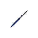 Variante Bleu foncé - Stylo bille personnalisable en métal avec logo - Topper