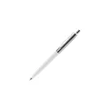 Variante Blanc - Stylo bille personnalisable en métal avec logo - Topper