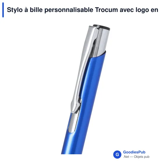 Stylo à bille personnalisable Trocum avec logo en aluminium - Image 11