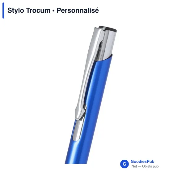 Stylo à bille personnalisable Trocum avec logo en aluminium - Image 3