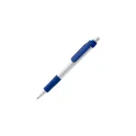 Variante Blanc / bleu foncé - Stylo bille personnalisable en PLA opaque bicolore avec logo - Stilolinea Vegetal Pen