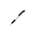 Variante Blanc / Noir - Stylo bille personnalisable en PLA opaque bicolore avec logo - Stilolinea Vegetal Pen