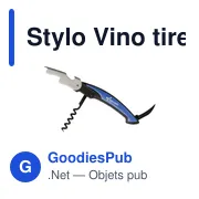 Stylo Vino personnalisable avec logo - Tire-bouchon élégant - Miniature 2