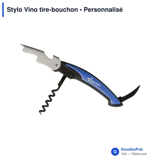 Stylo Vino personnalisable avec logo - Tire-bouchon élégant - Image 2