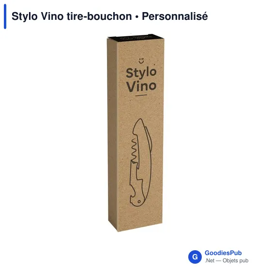 Stylo Vino personnalisable avec logo - Tire-bouchon élégant - Image 3