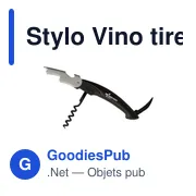 Stylo Vino personnalisable avec logo - Tire-bouchon élégant - Miniature 6