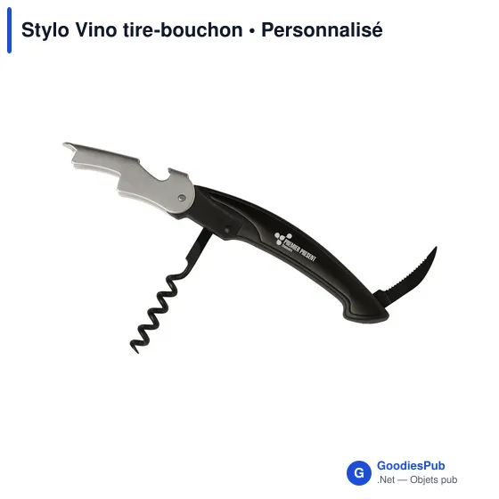 Stylo Vino personnalisable avec logo - Tire-bouchon élégant - Image 6