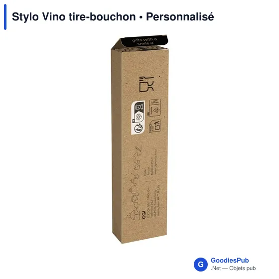 Stylo Vino personnalisable avec logo - Tire-bouchon élégant - Image 8