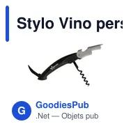 Stylo Vino personnalisable avec logo - Tire-bouchon élégant - Miniature 9