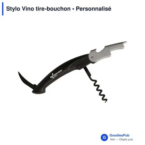 Stylo Vino personnalisable avec logo - Tire-bouchon élégant - Image 9