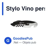 Stylo Vino personnalisable avec logo - Tire-bouchon élégant - Miniature 10