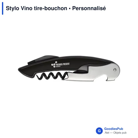 Stylo Vino personnalisable avec logo - Tire-bouchon élégant - Image 10