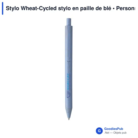 Stylo à bille personnalisable en paille de blé avec logo - Image 12
