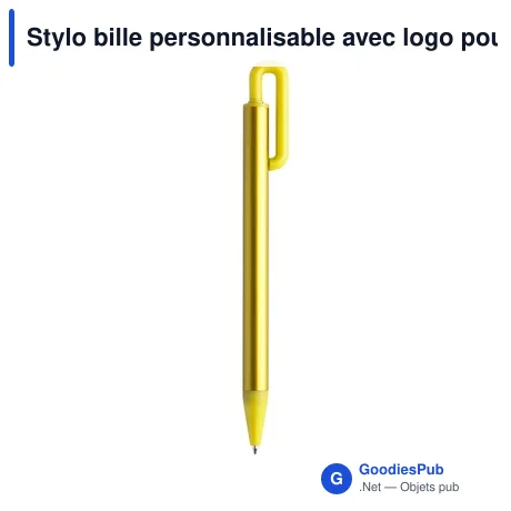 Stylo bille personnalisable avec logo pour entreprises