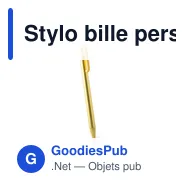 Stylo bille personnalisable avec logo pour entreprises - Miniature 3
