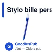 Stylo bille personnalisable avec logo pour entreprises - Miniature 5