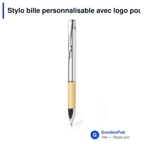 Stylo bille personnalisable avec logo pour entreprises - Nature Line