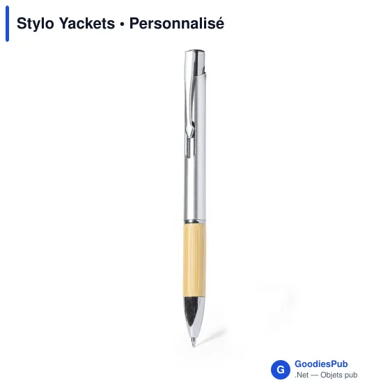 Stylo bille personnalisable avec logo pour entreprises - Nature Line - Image 1