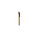 Variante noir - Stylo bille personnalisable Yarden avec logo en liège