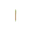 Variante vert - Stylo bille personnalisable Yarden avec logo en liège