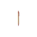 Variante rouge - Stylo bille personnalisable Yarden avec logo en liège