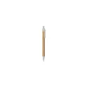 Variante naturel - Stylo bille personnalisable Yarden avec logo en liège
