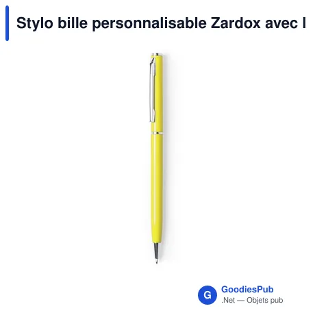 Stylo bille personnalisable Zardox avec logo en aluminium